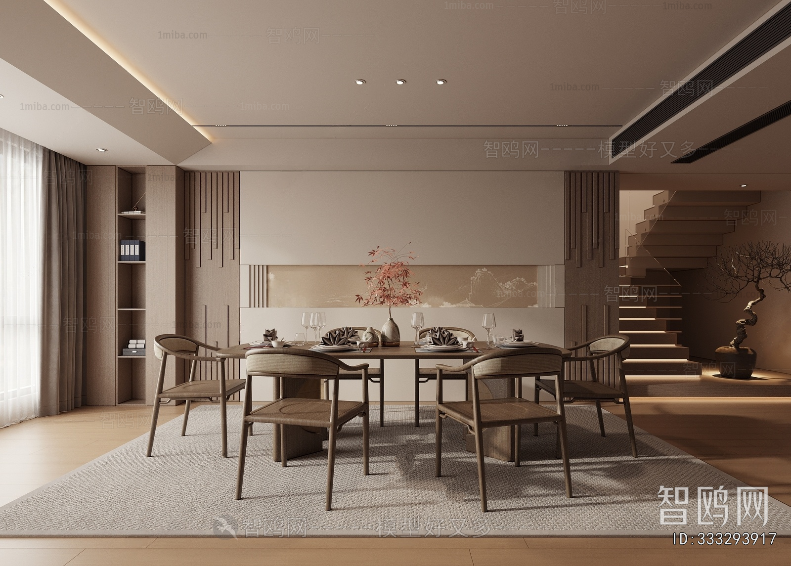 New Chinese Style Dining Room