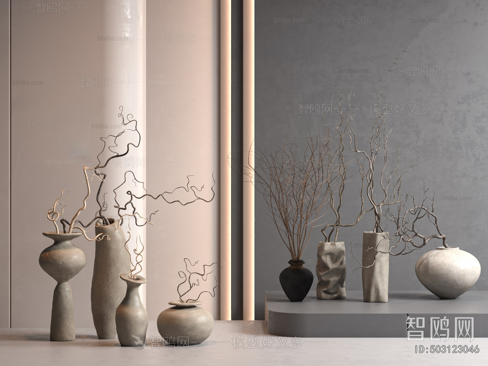 Wabi-sabi Style Dried Branch