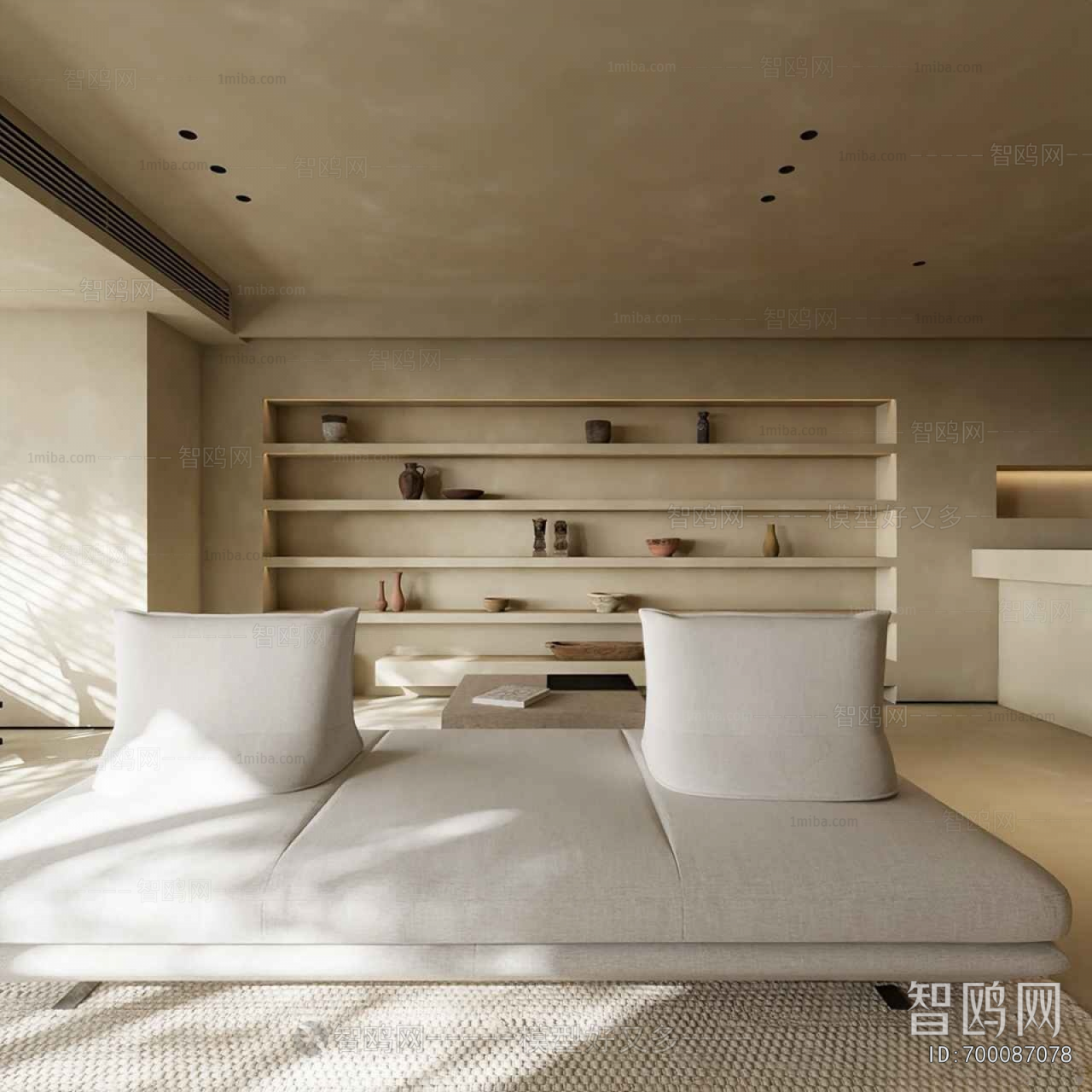 Wabi-sabi Style A Living Room