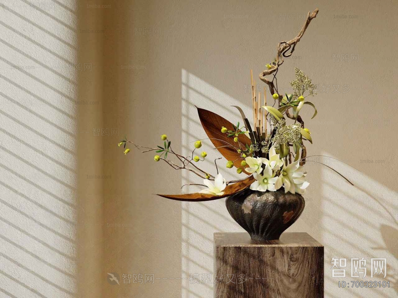 Wabi-sabi Style Flower Arrangement