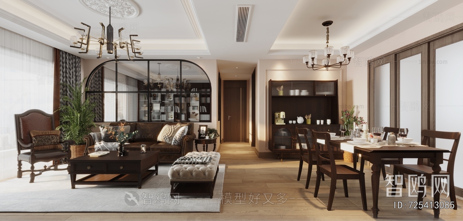 American Style A Living Room