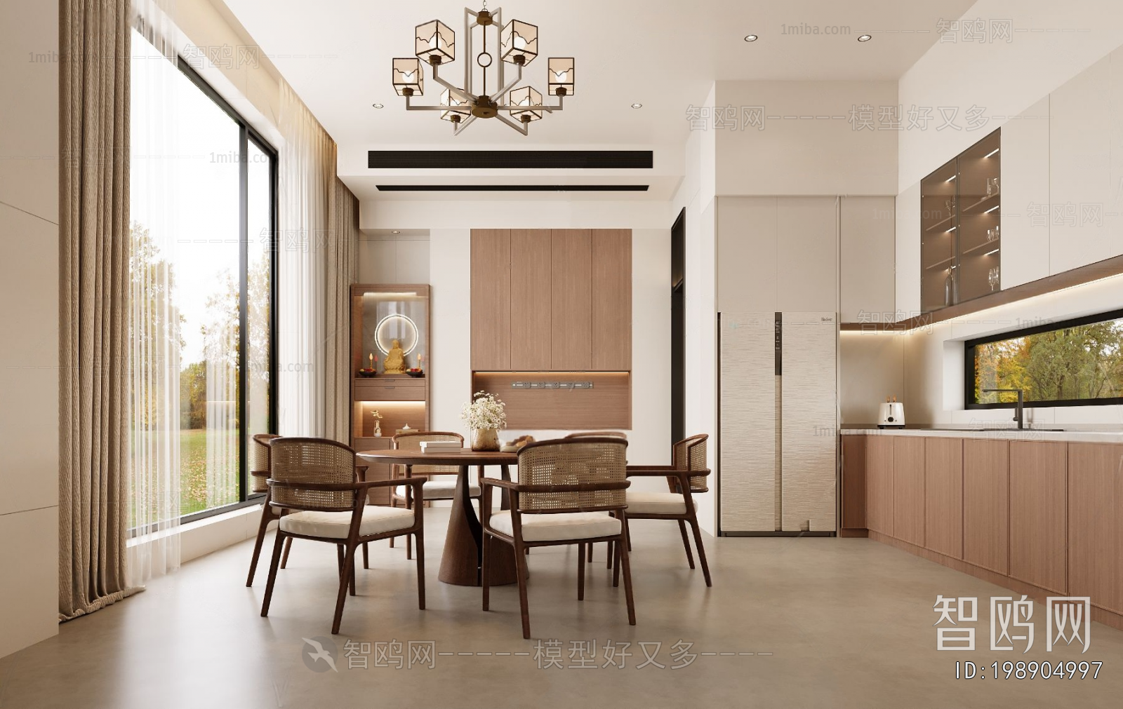 New Chinese Style Dining Room