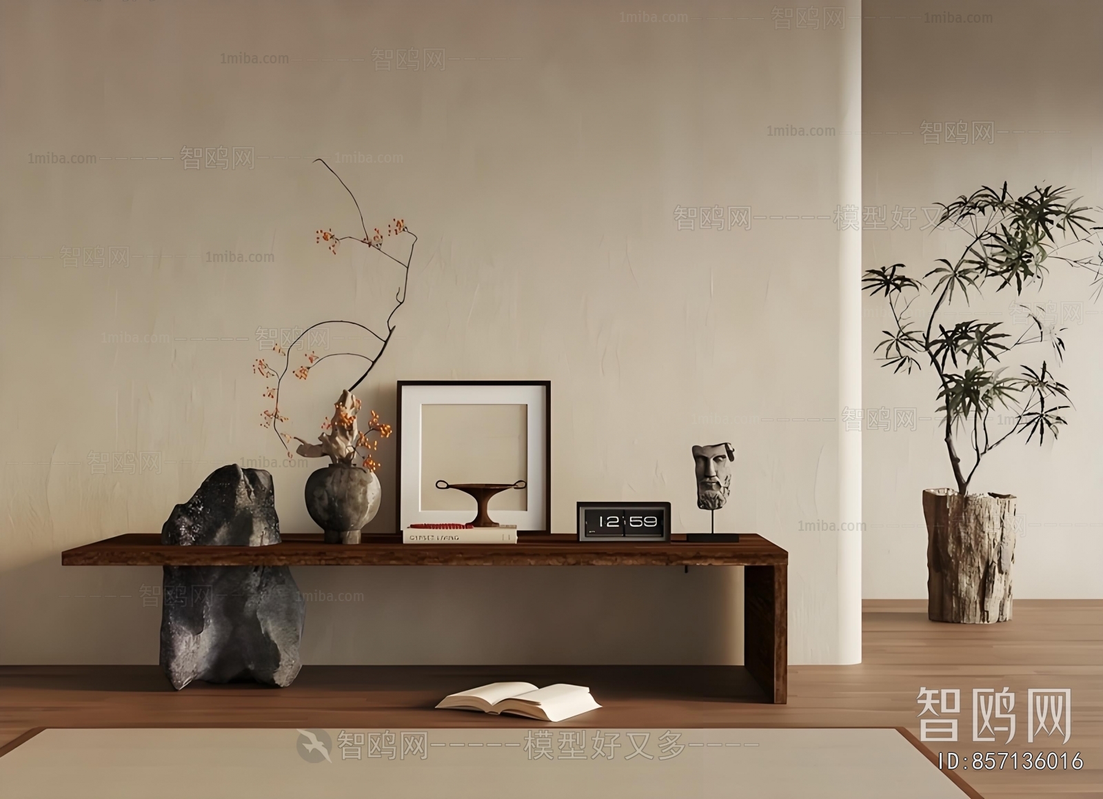 Wabi-sabi Style Console