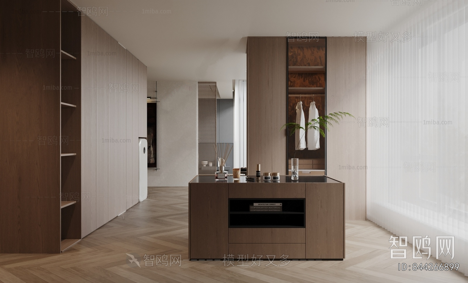 Modern Clothes Storage Area