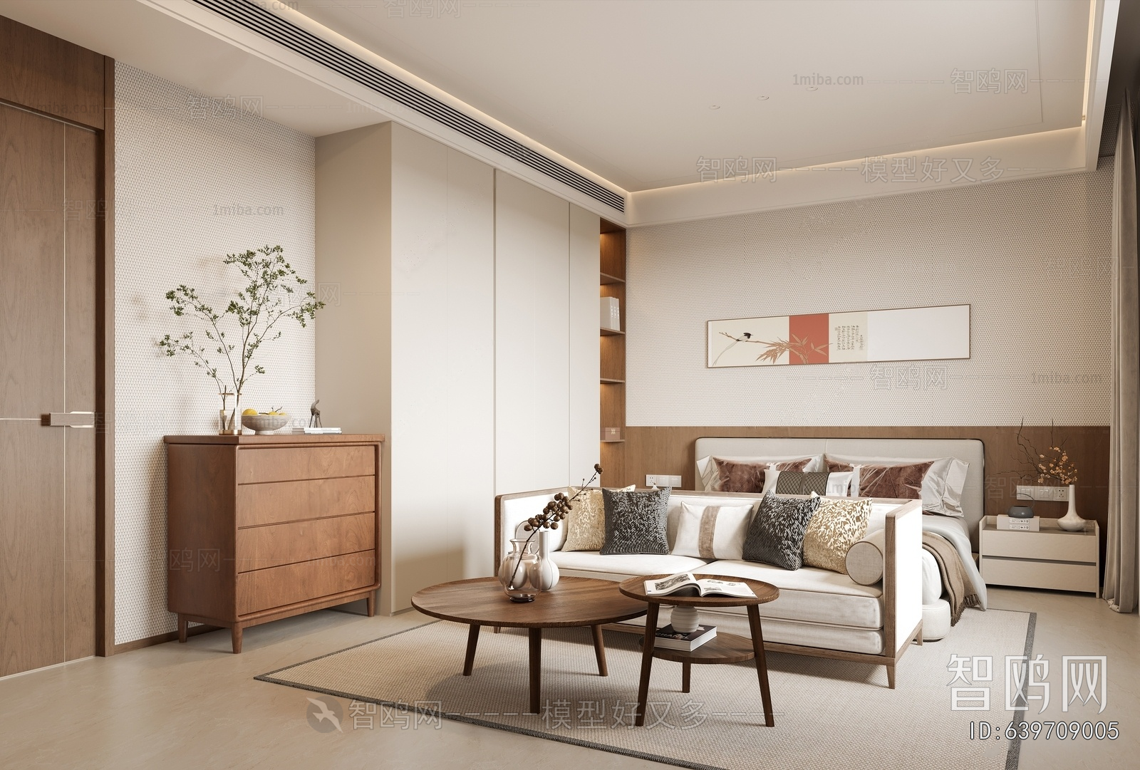 New Chinese Style Bedroom