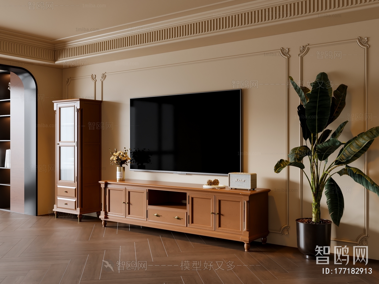 French Style TV Cabinet