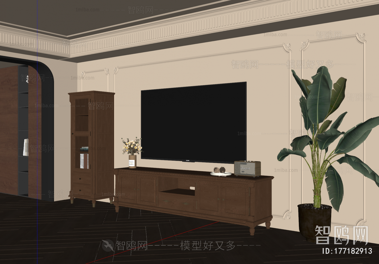 French Style TV Cabinet