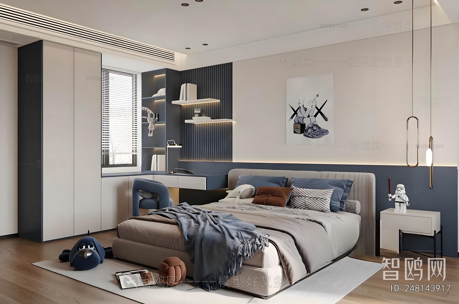 Modern Boy's Room And Son's Room