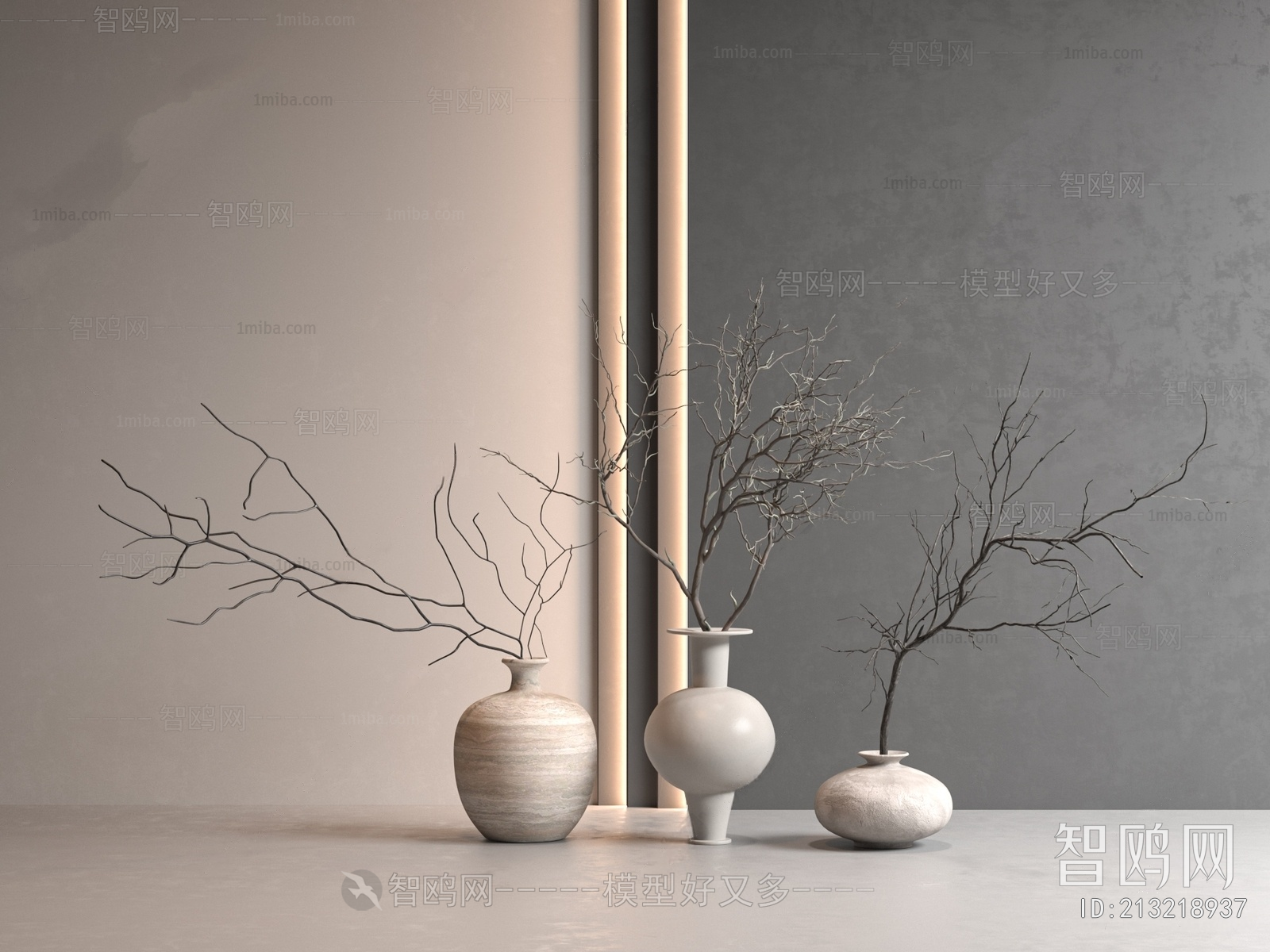 Wabi-sabi Style Dried Branch