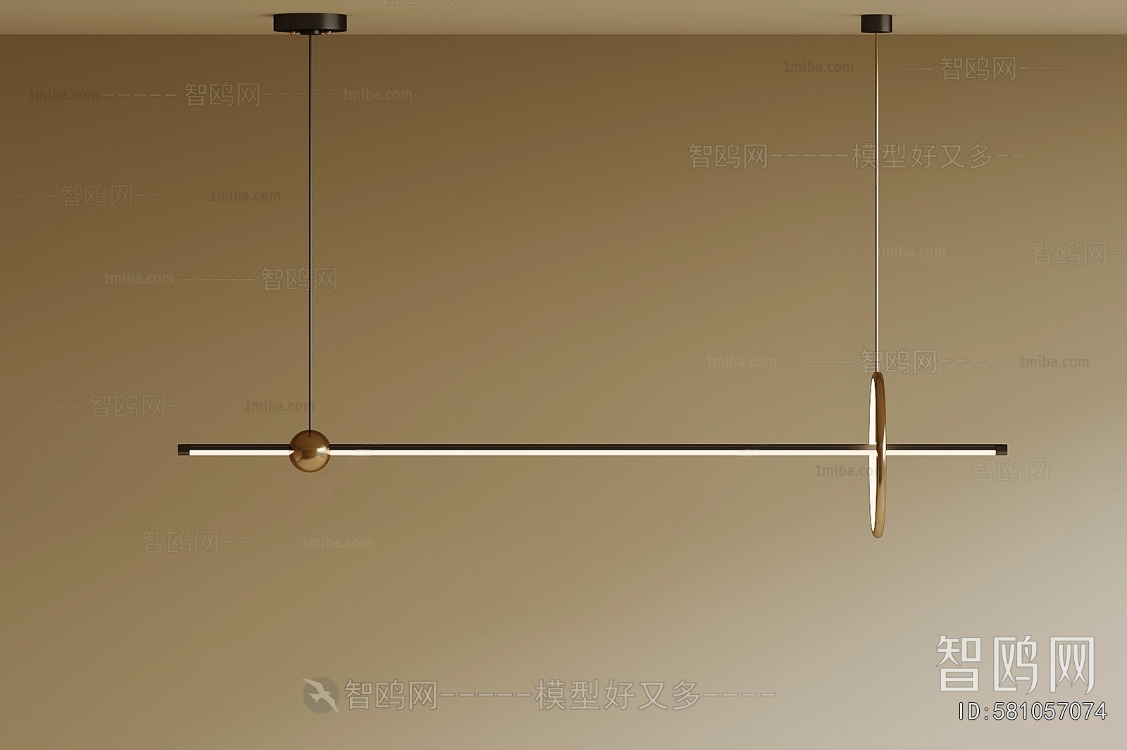 Modern Long Chandelier