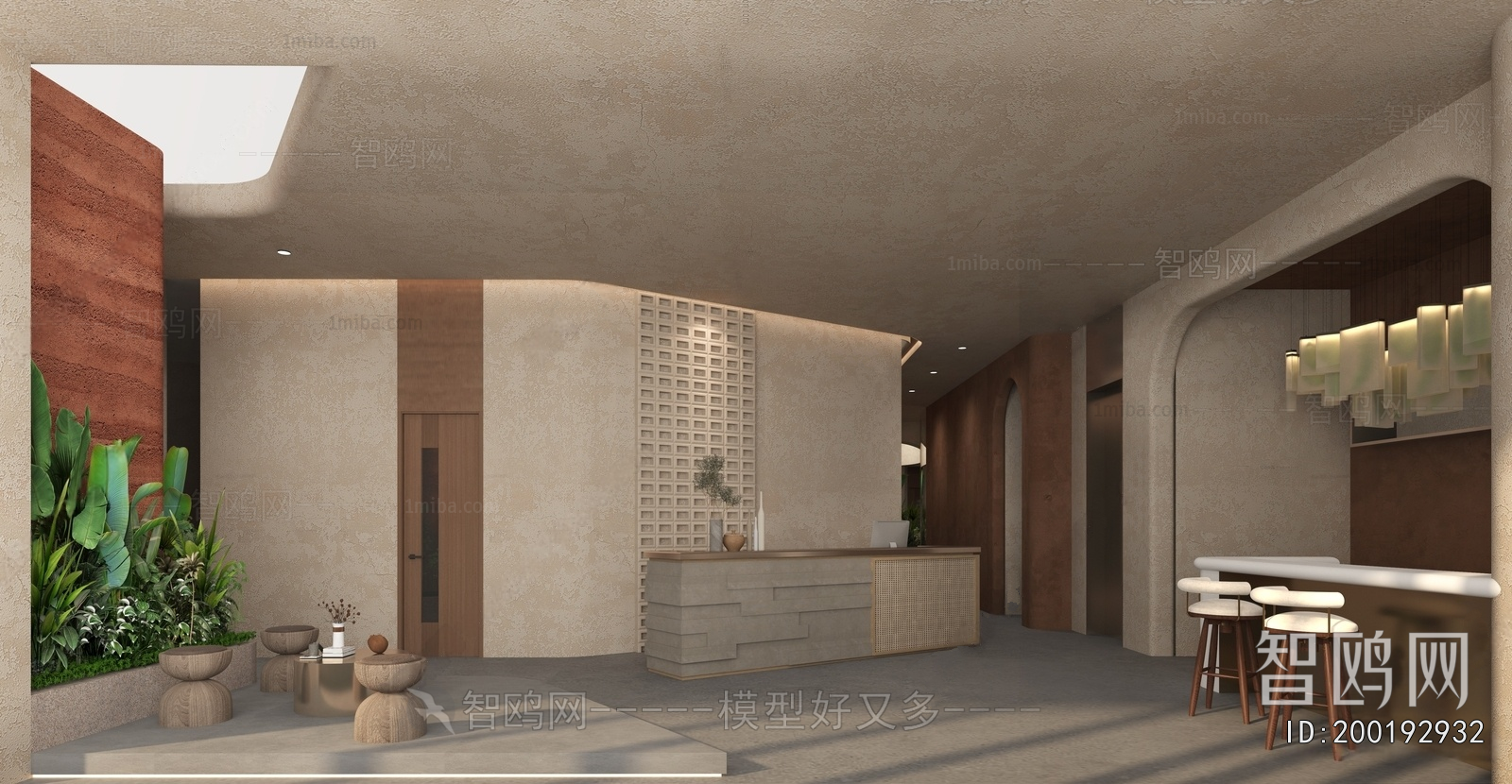 Wabi-sabi Style Chess And Card Room