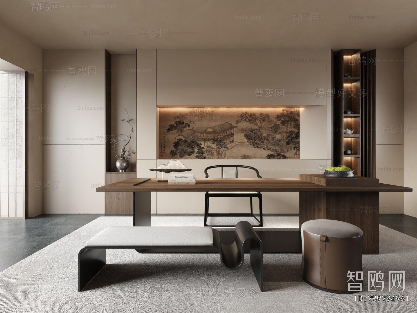 New Chinese Style Study Space