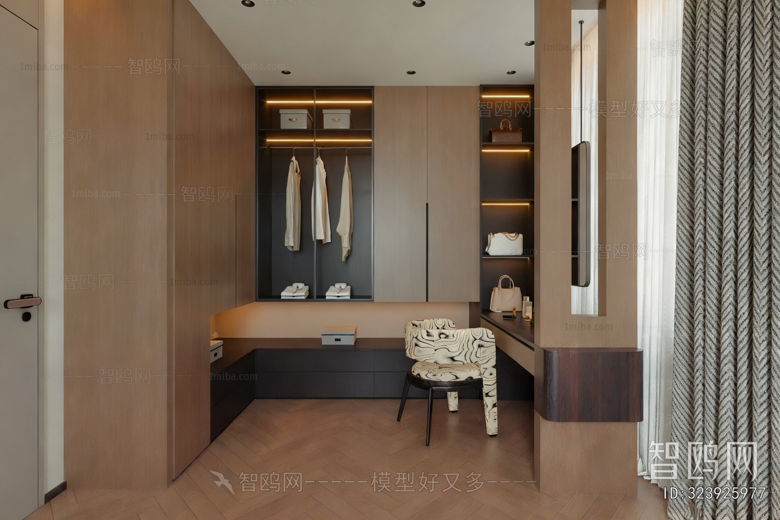 Modern Clothes Storage Area