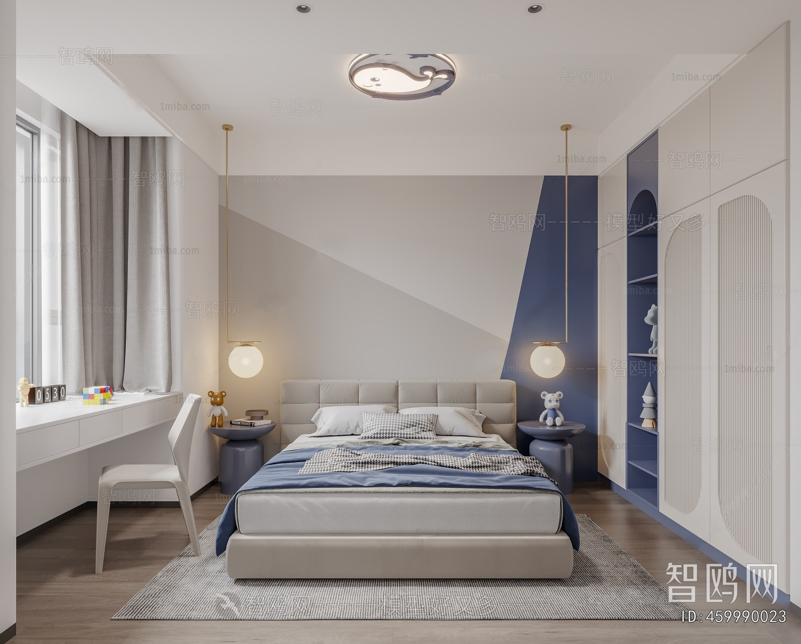 Modern Boy's Room And Son's Room