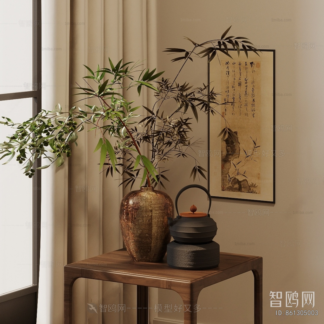 New Chinese Style Aquatic Green Plant