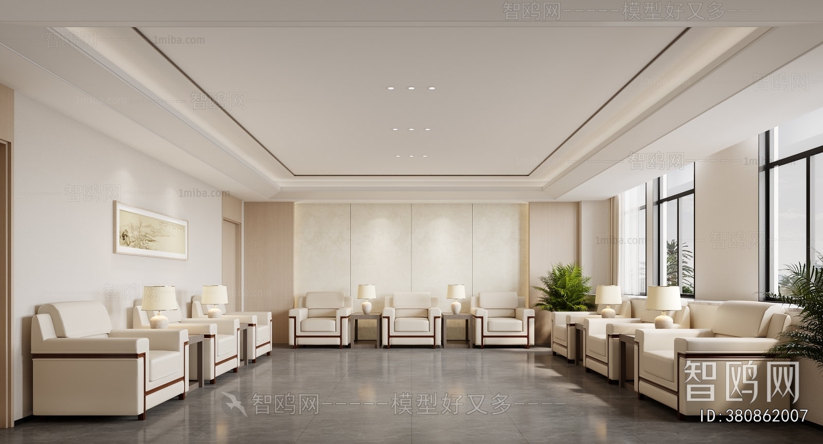New Chinese Style Reception Room