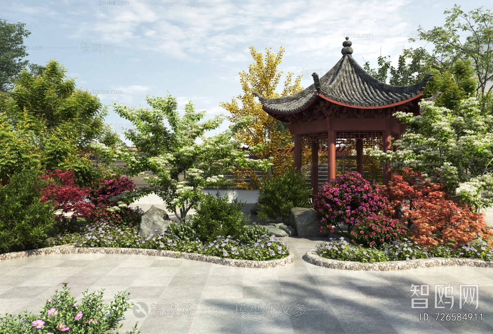 New Chinese Style Courtyard/landscape