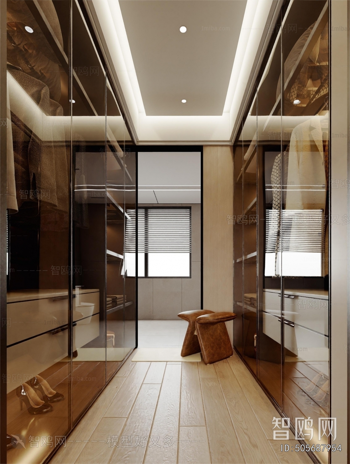 Modern Clothes Storage Area