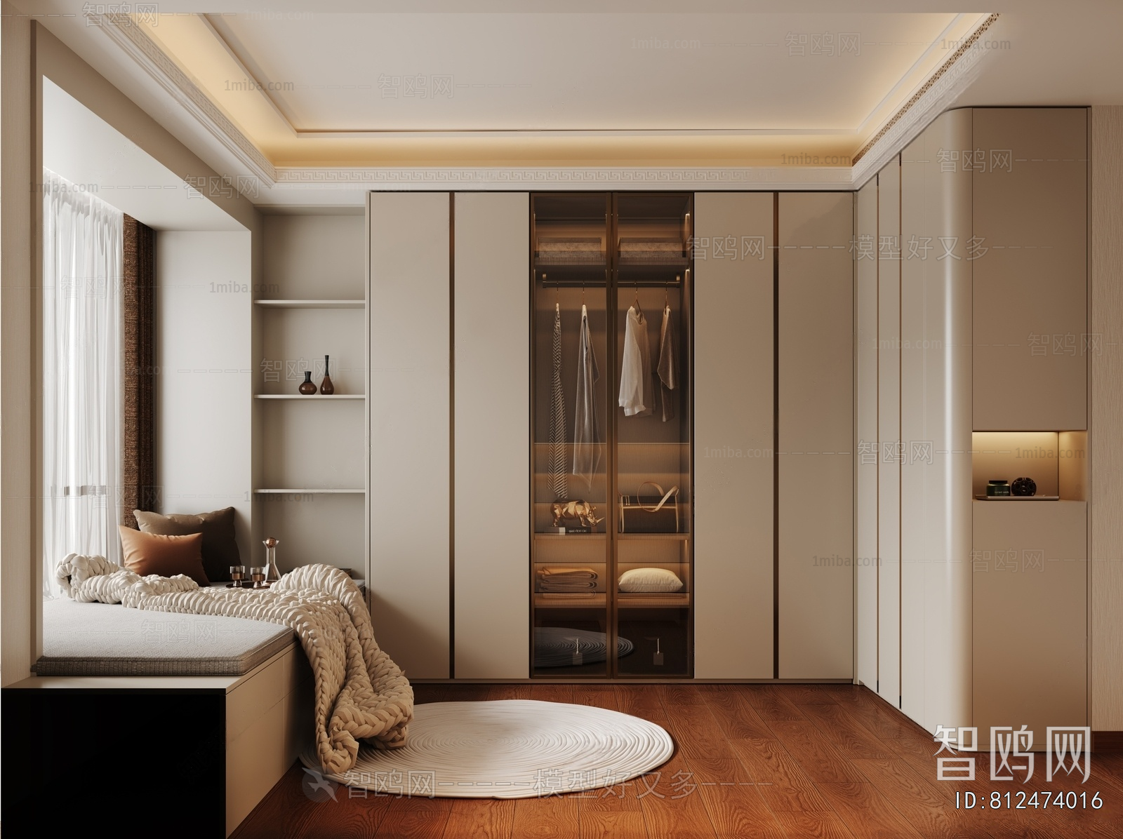 Modern Clothes Storage Area