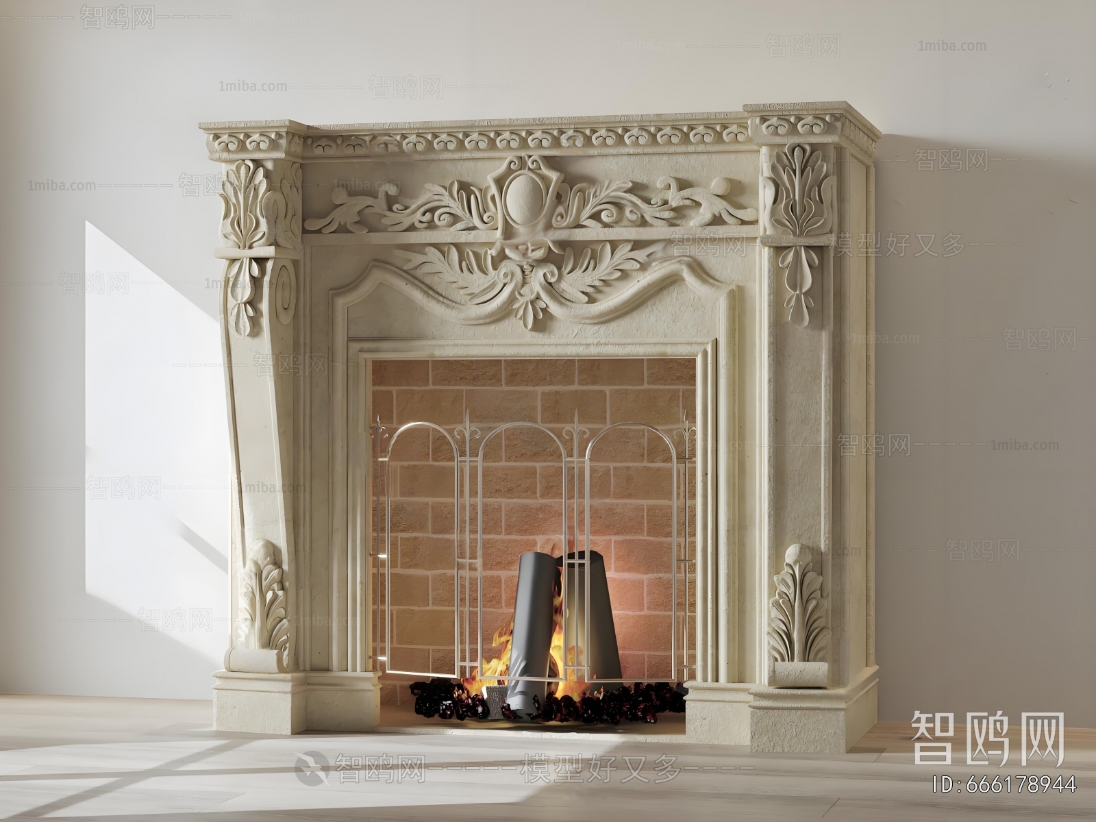 European Style Fireplace