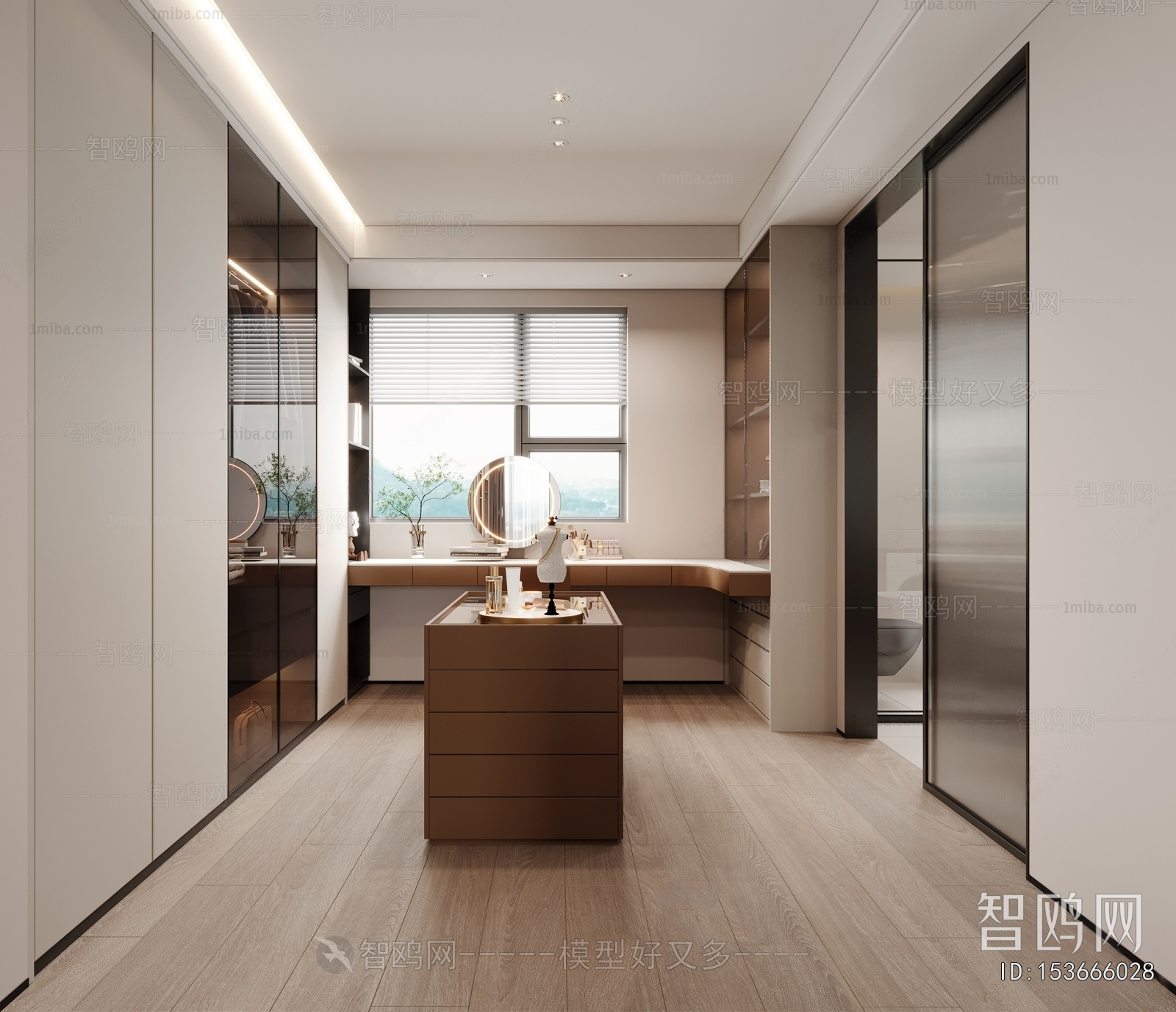 Modern Clothes Storage Area