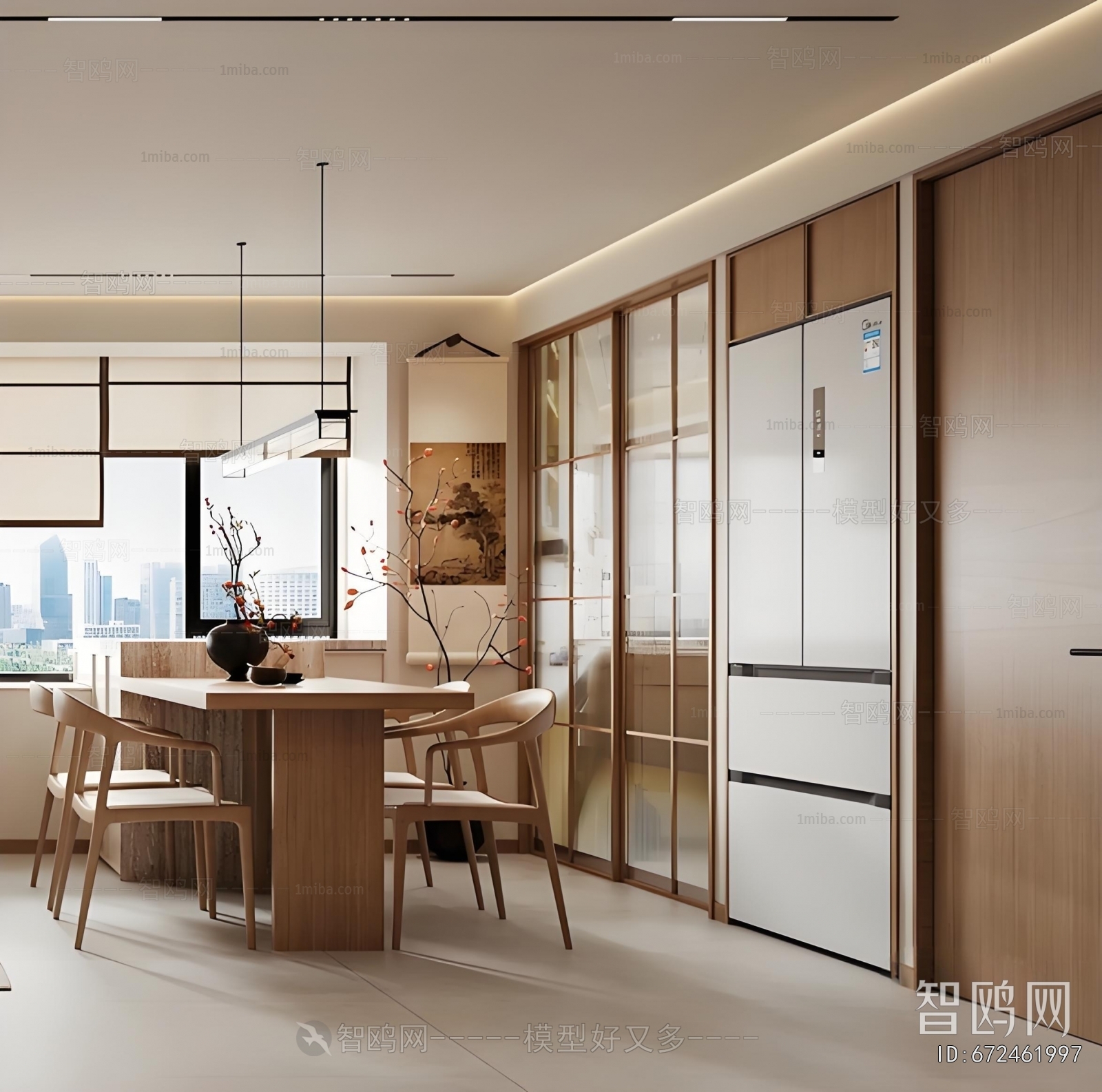 New Chinese Style Dining Room