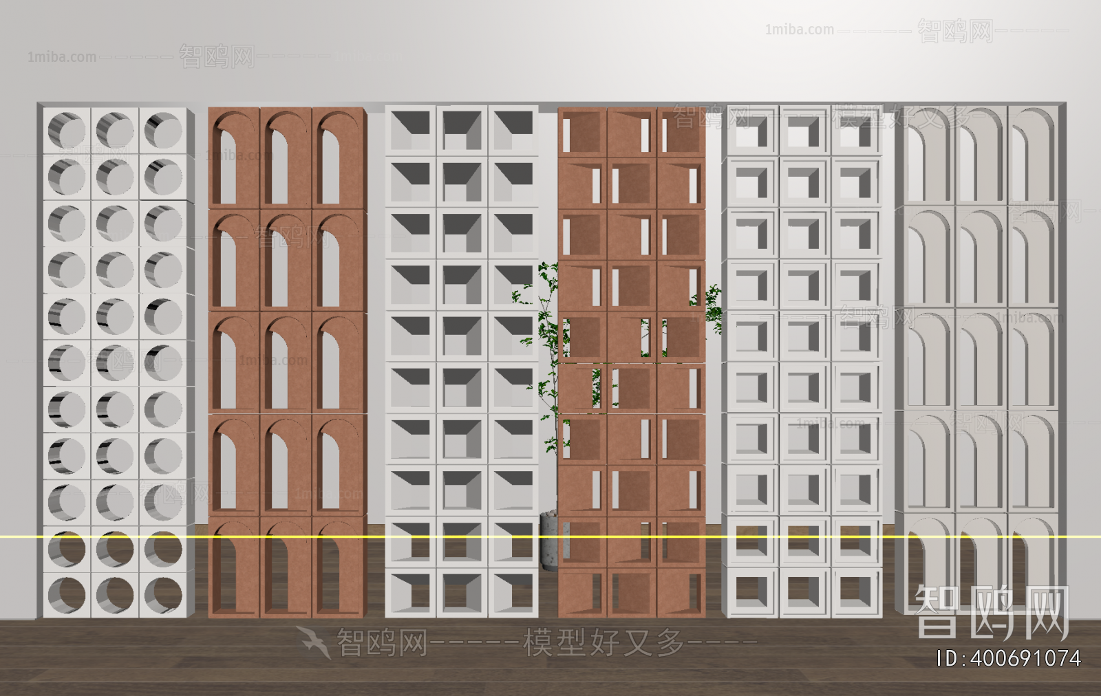 Modern Cement Brick Screen Partition