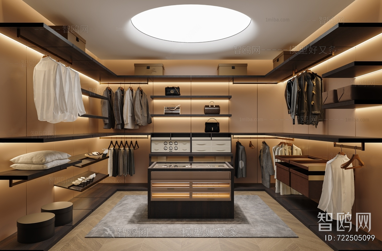 Modern Clothes Storage Area