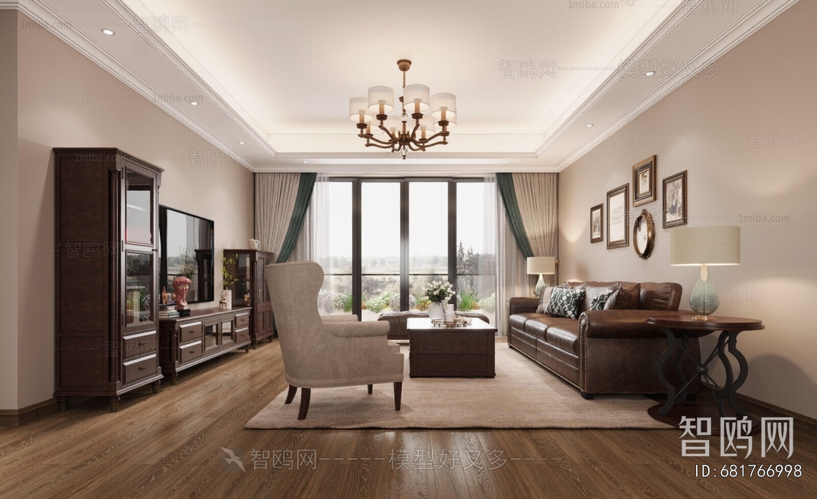 American Style A Living Room