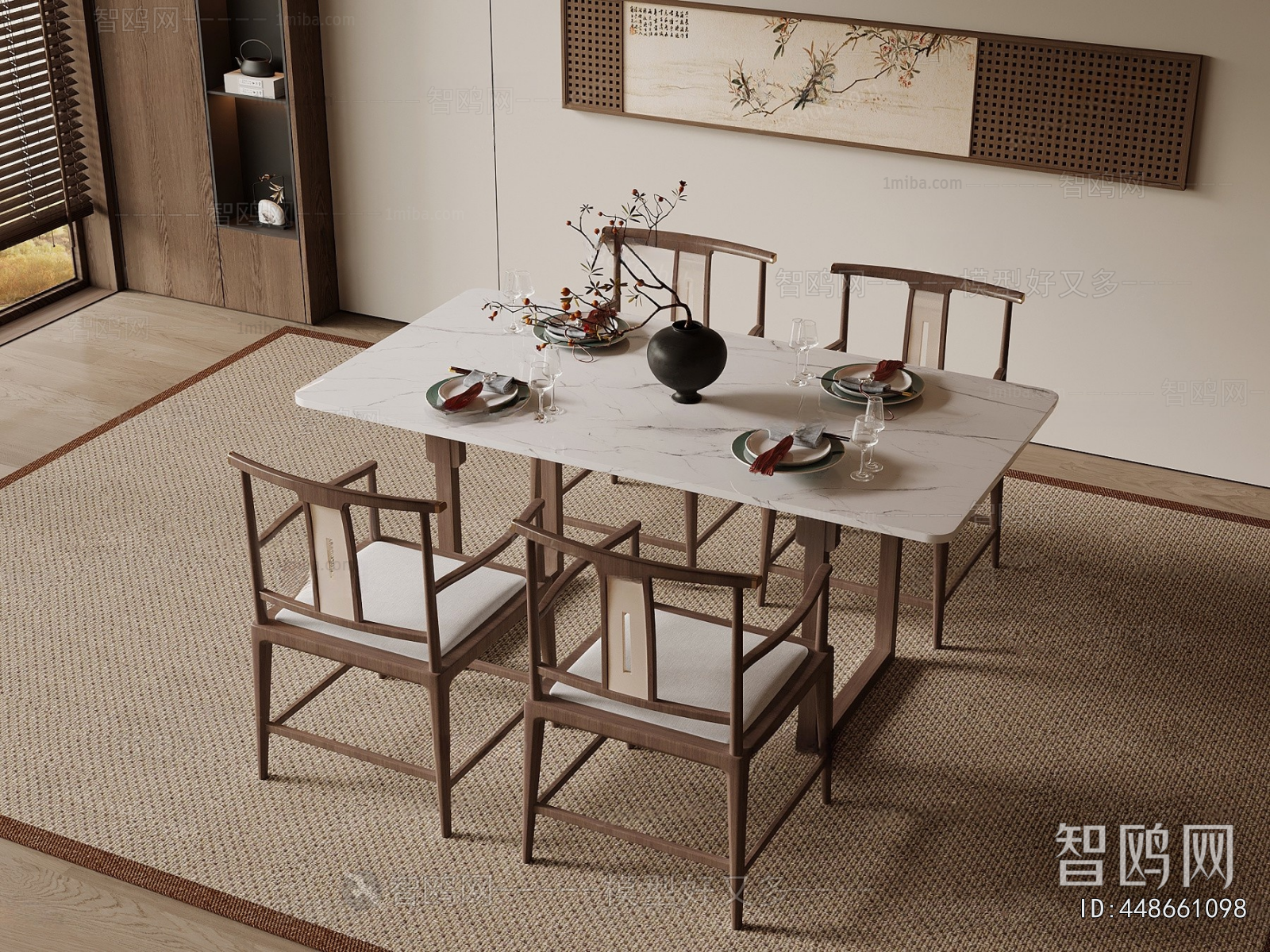 New Chinese Style Dining Table And Chairs