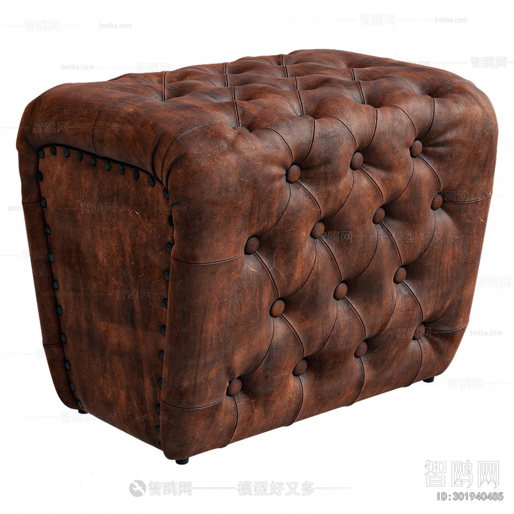 Retro Style Sofa Stool
