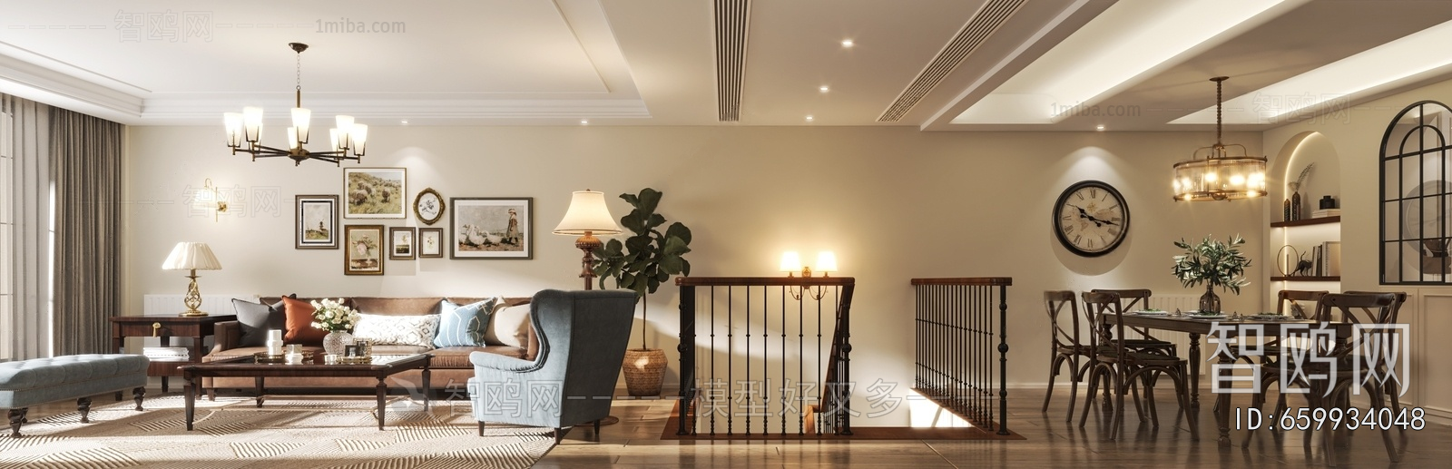 American Style A Living Room