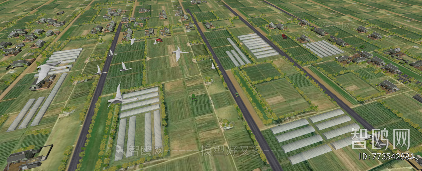 Modern Architectural Bird's-eye View Planning