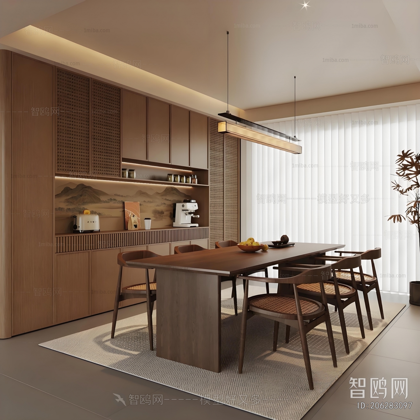 New Chinese Style Dining Room