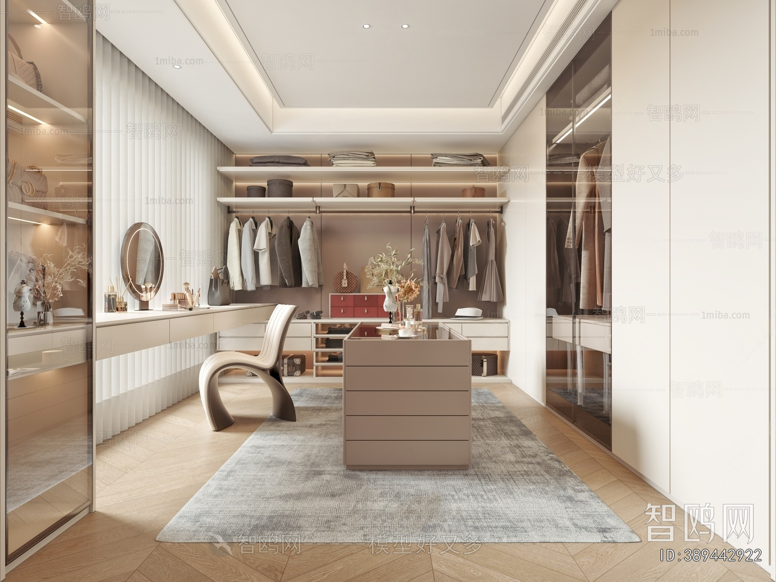 Modern Clothes Storage Area