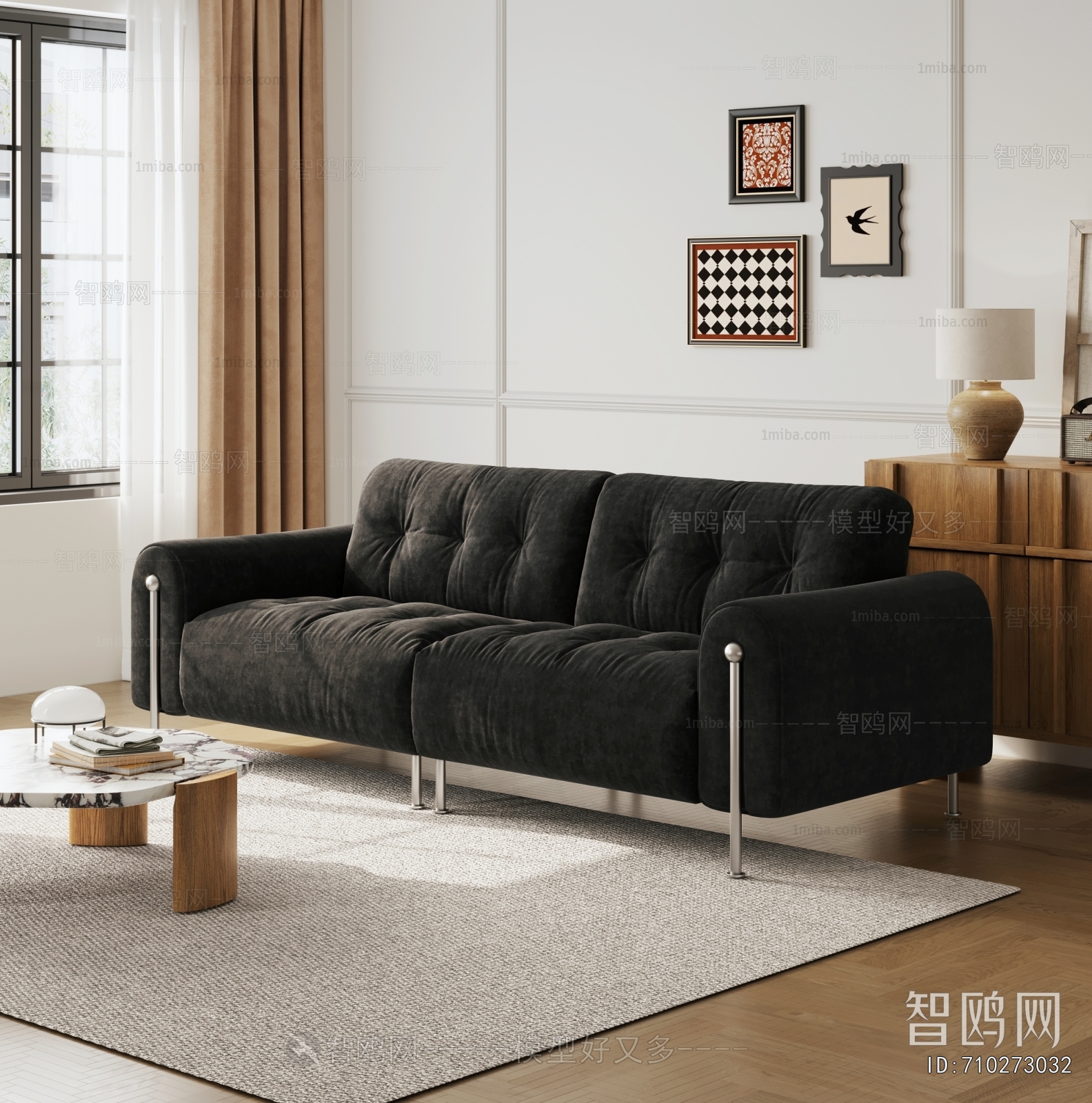 Retro Style Sofa Combination