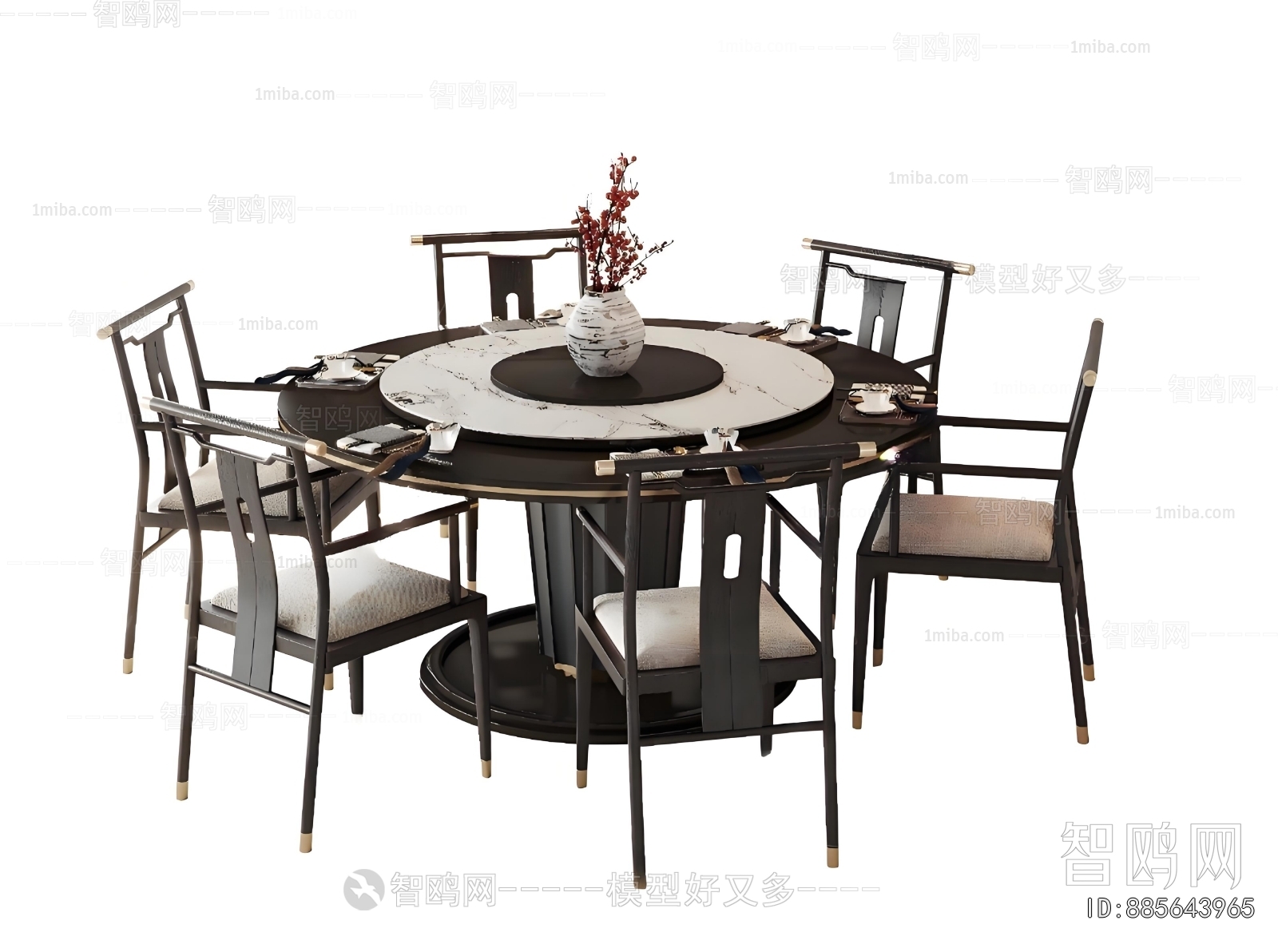 New Chinese Style Dining Table And Chairs
