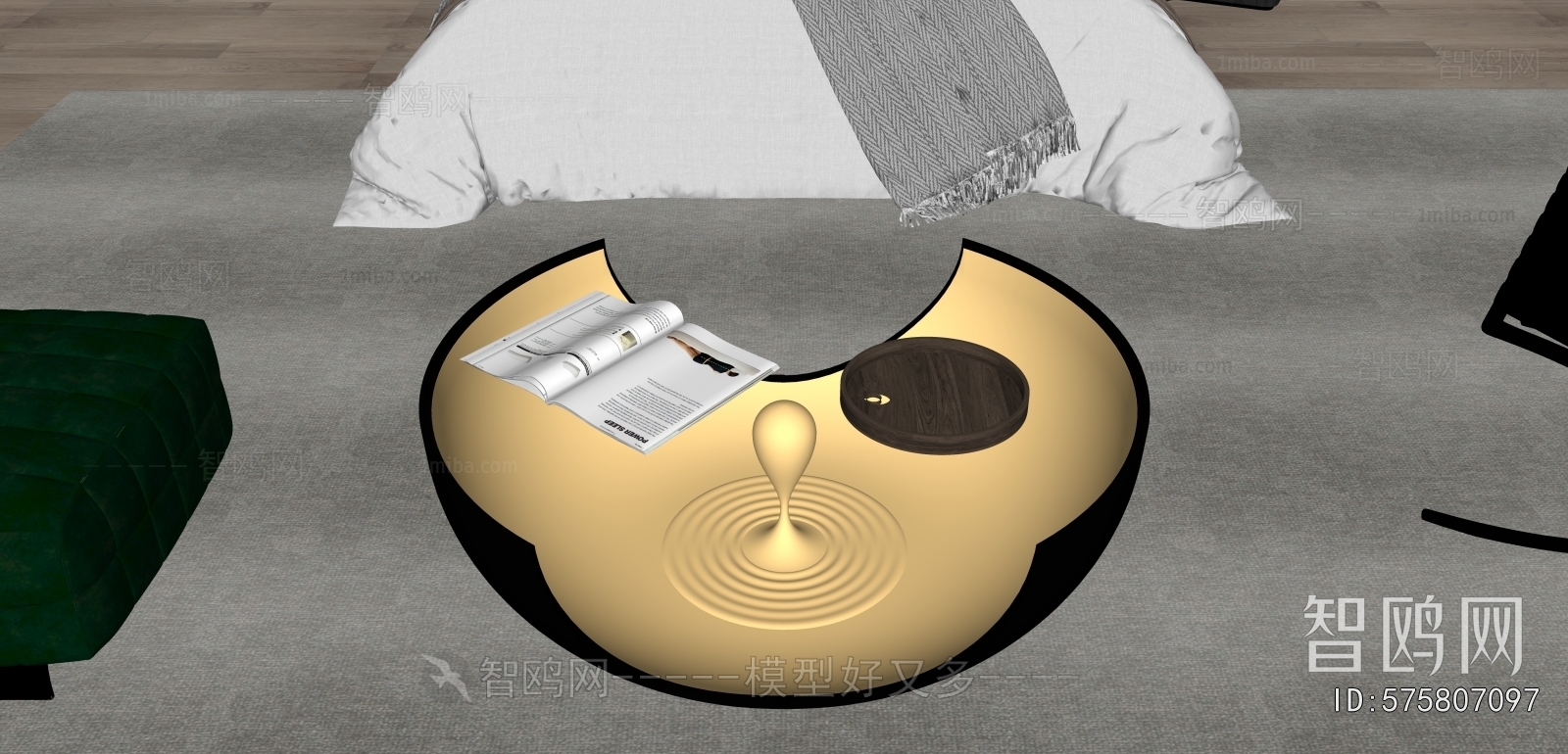 Wabi-sabi Style Coffee Table