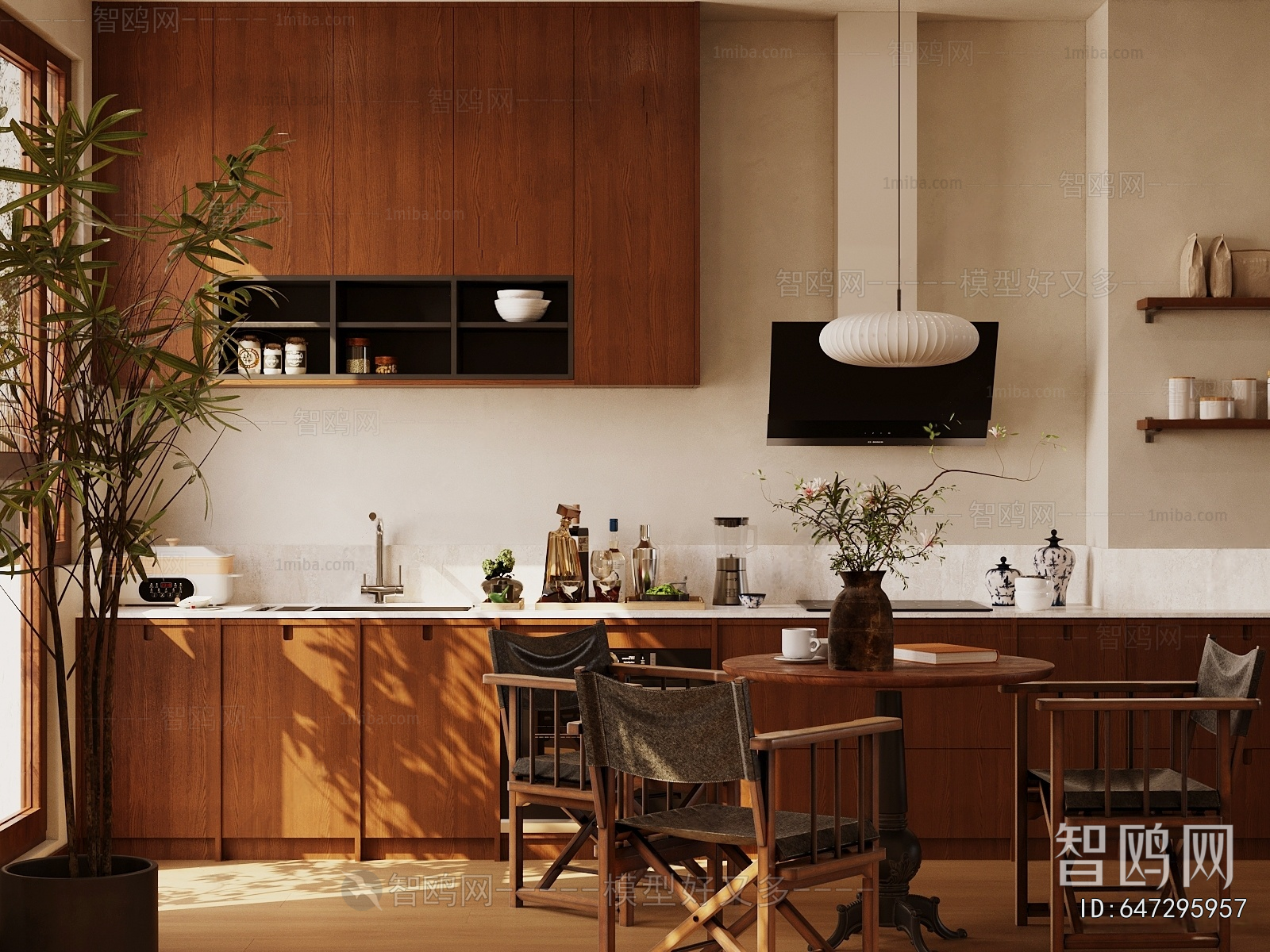 Wabi-sabi Style Dining Room