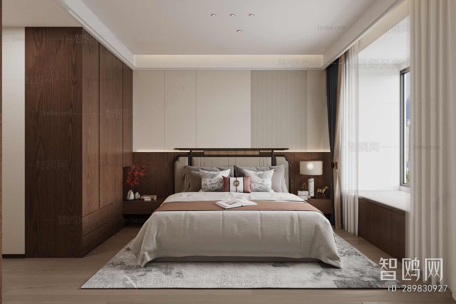 New Chinese Style Bedroom