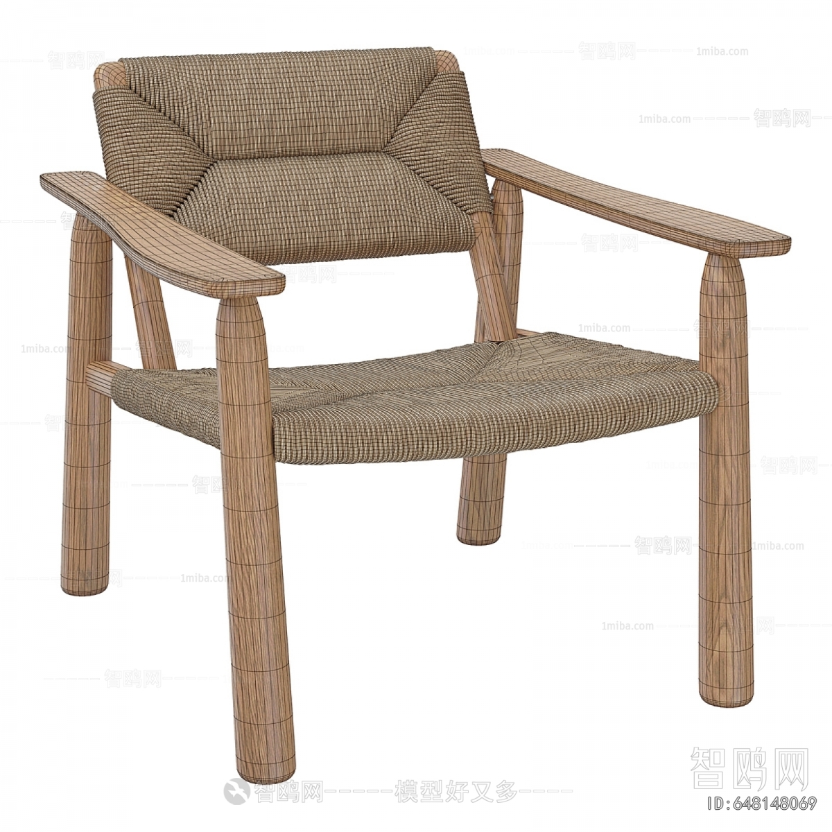 Wabi-sabi Style Lounge Chair