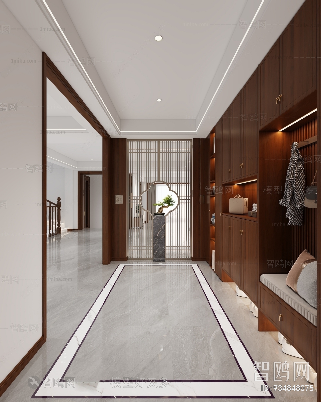 New Chinese Style Hallway