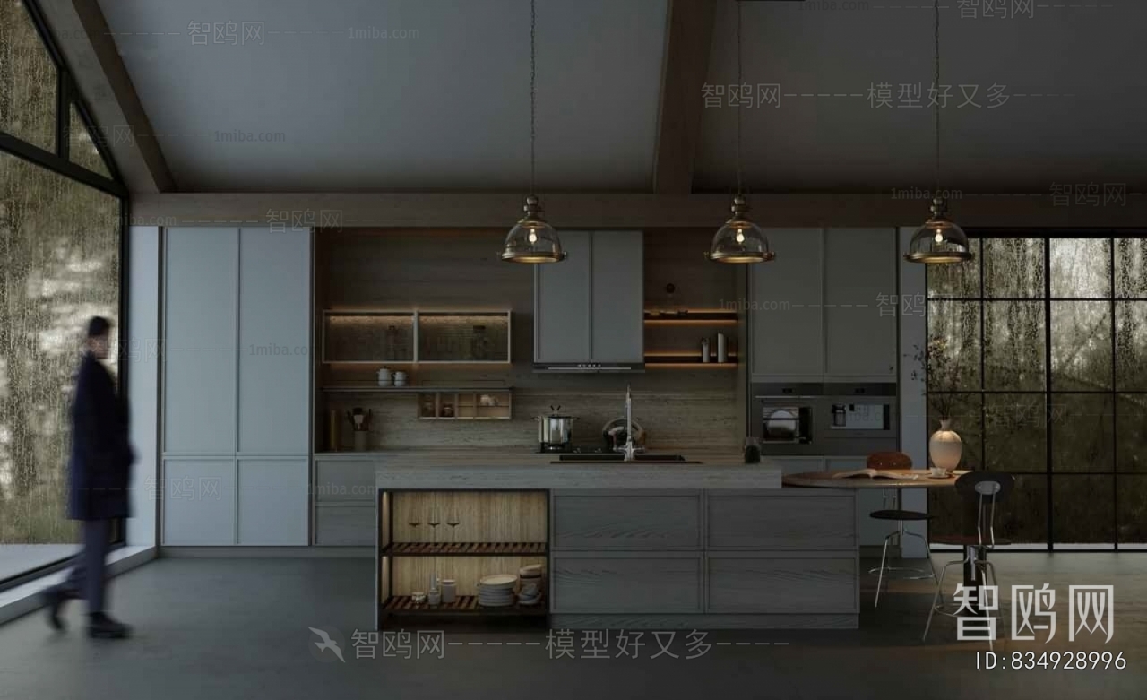 Nordic Style Open Kitchen