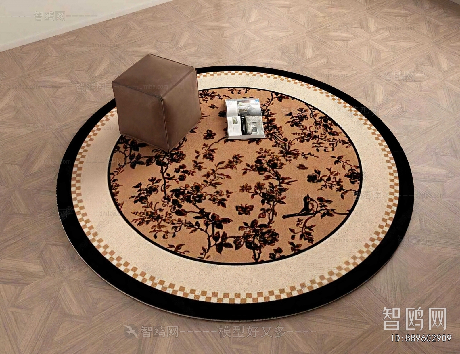 French Style Circular Carpet