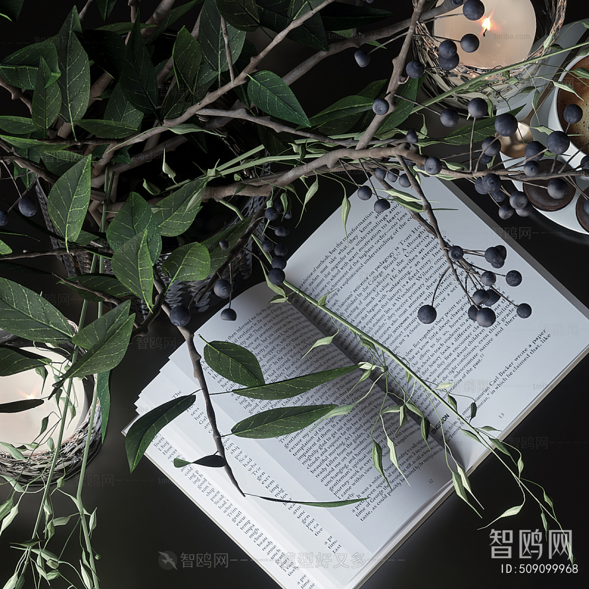 Modern Aquatic Green Plant