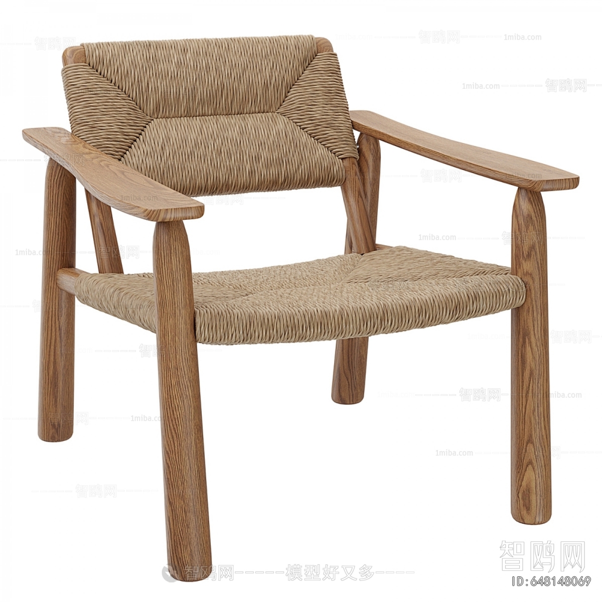 Wabi-sabi Style Lounge Chair