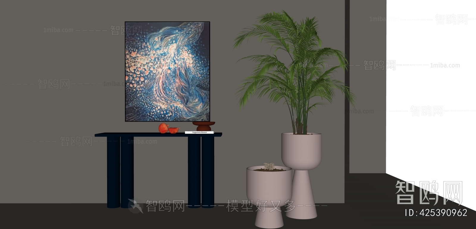 Modern Ground Green Plant Potted Plants