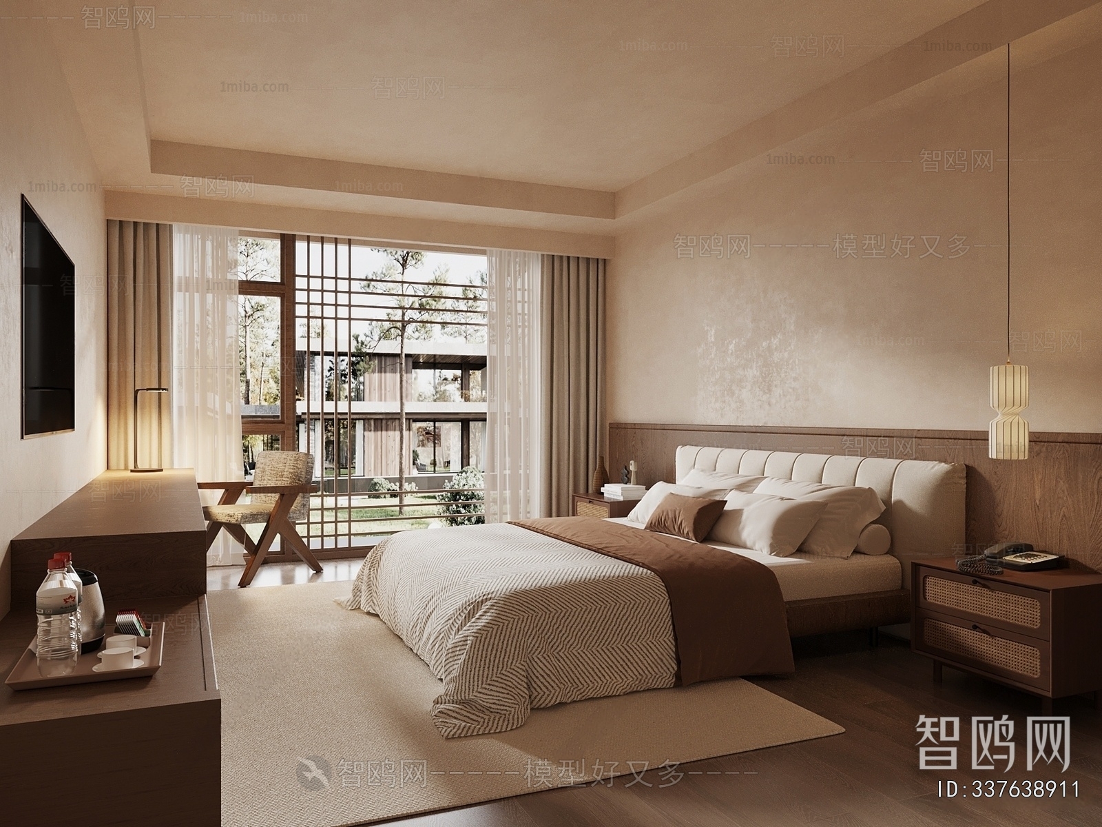 Wabi-sabi Style Bedroom