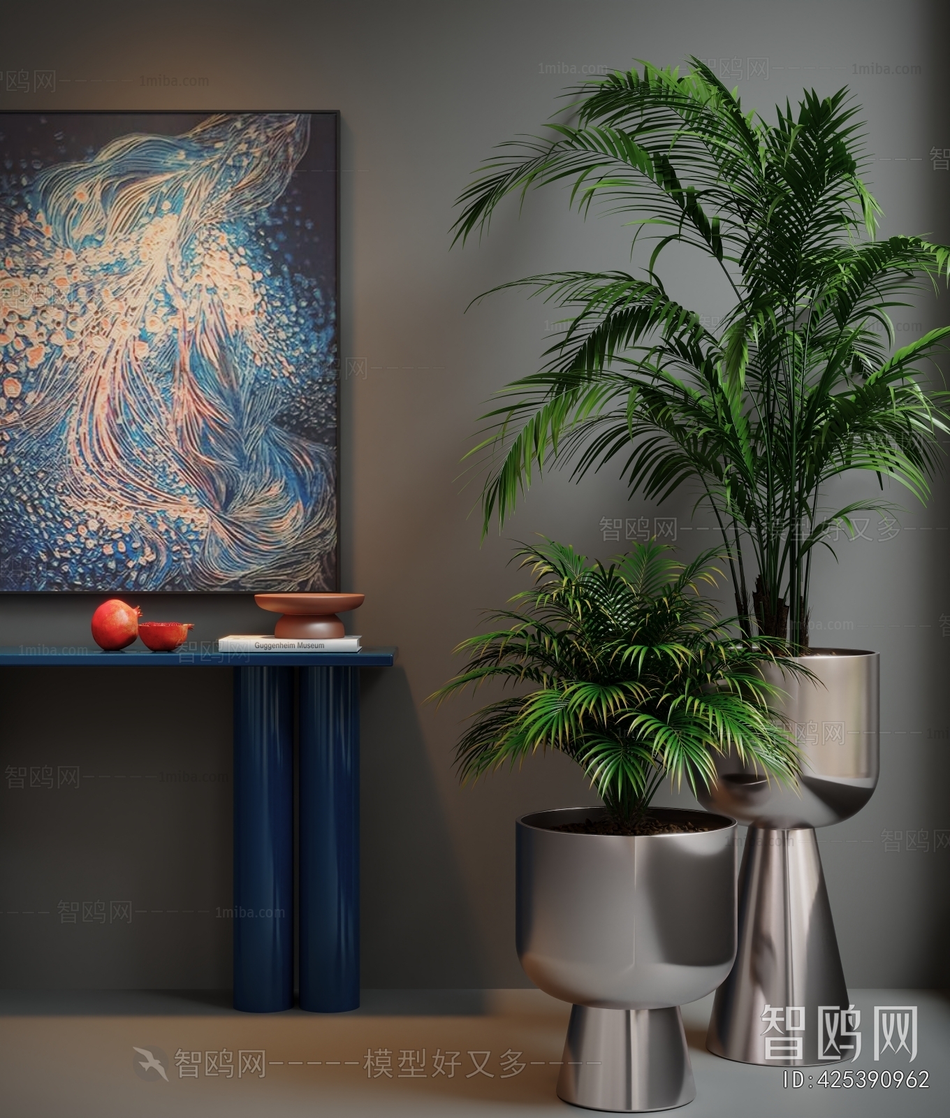 Modern Ground Green Plant Potted Plants