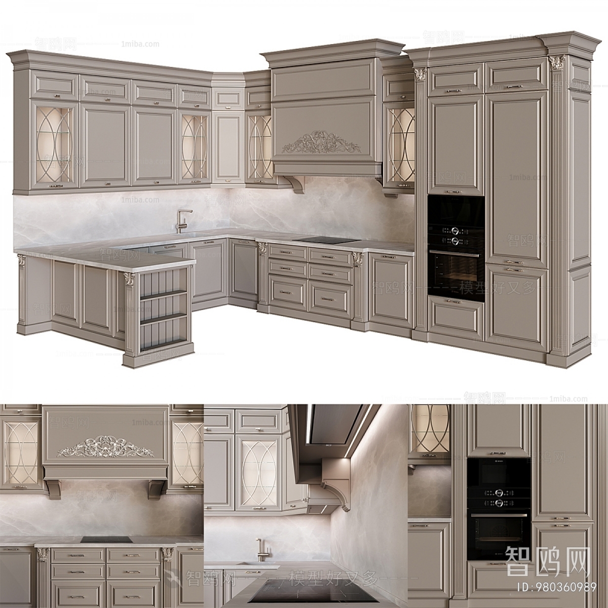European Style Kitchen Cabinet